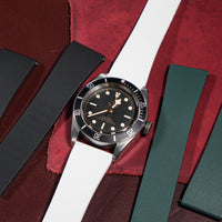 CTS Classic FKM Rubber Strap in White - Nomad Watch Works MY