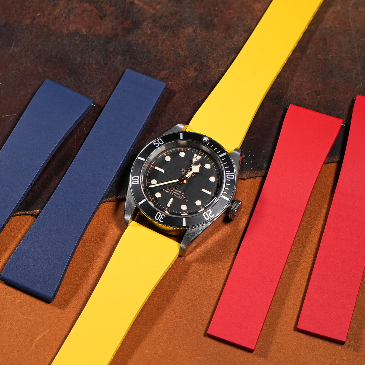 CTS Classic FKM Rubber Strap in Yellow - Nomad Watch Works MY