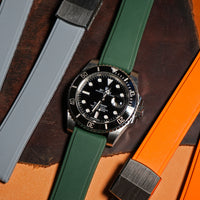 CTS Sports FKM Rubber Strap in Green - Nomad Watch Works MY