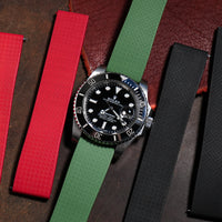 CTS Tropic FKM Rubber Strap in Olive - Nomad Watch Works MY