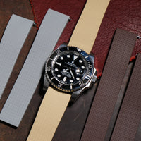 CTS Tropic FKM Rubber Strap in Khaki - Nomad Watch Works MY
