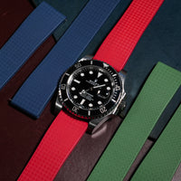 CTS Tropic FKM Rubber Strap in Red - Nomad Watch Works MY