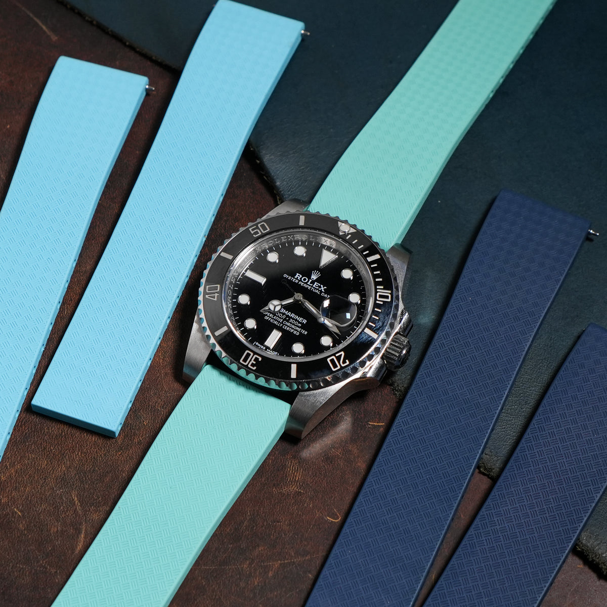CTS Tropic FKM Rubber Strap in Tiffany - Nomad Watch Works MY