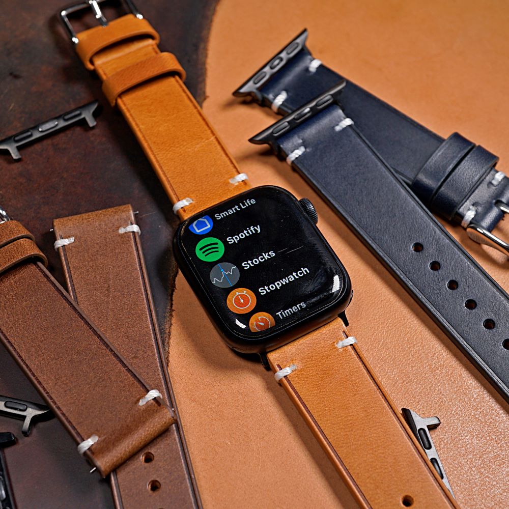 Emery Vintage Buttero Leather Strap in Tan (38, 40, 41mm) - Nomad Watch Works MY