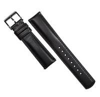 M3 Smooth Leather Watch Strap in Black - Nomad Watch Works MY