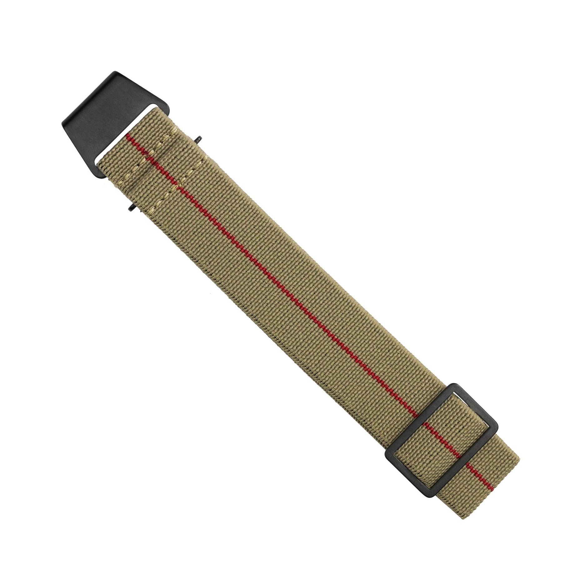 Marine Nationale Strap in Khaki Red - Nomad Watch Works MY