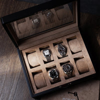 Monad Legacy Black Watch Box in Sand (8 Slots) - Nomad Watch Works MY