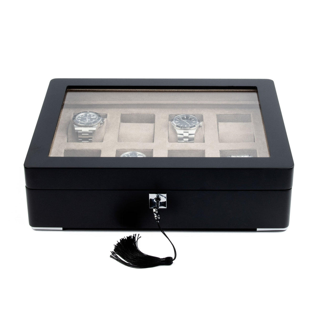Monad Legacy Black Watch Box in Sand (8 Slots) - Nomad Watch Works MY