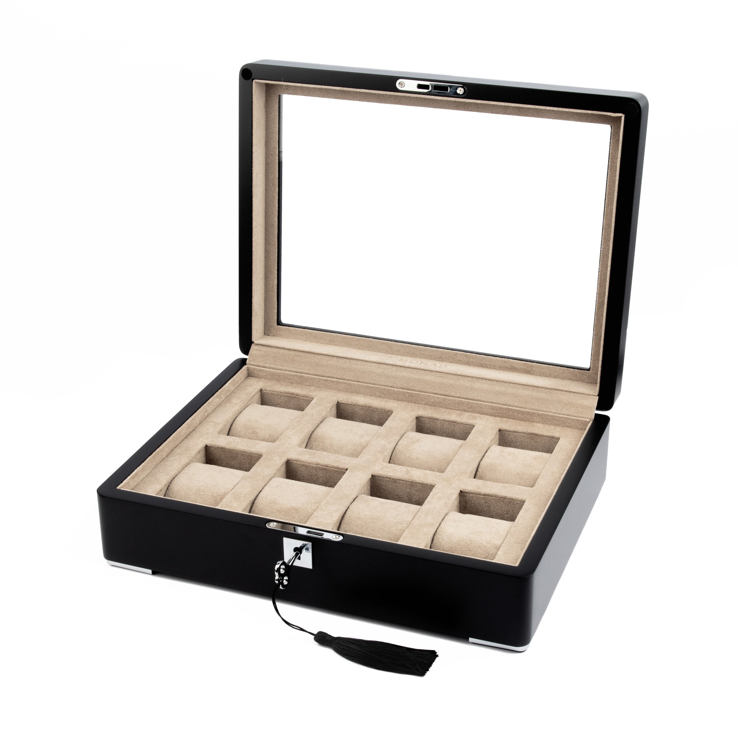 Monad Legacy Black Watch Box in Sand (8 Slots) - Nomad Watch Works MY