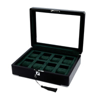Monad Legacy Black Watch Box in Green (8 Slots) - PREORDER - Nomad Watch Works MY