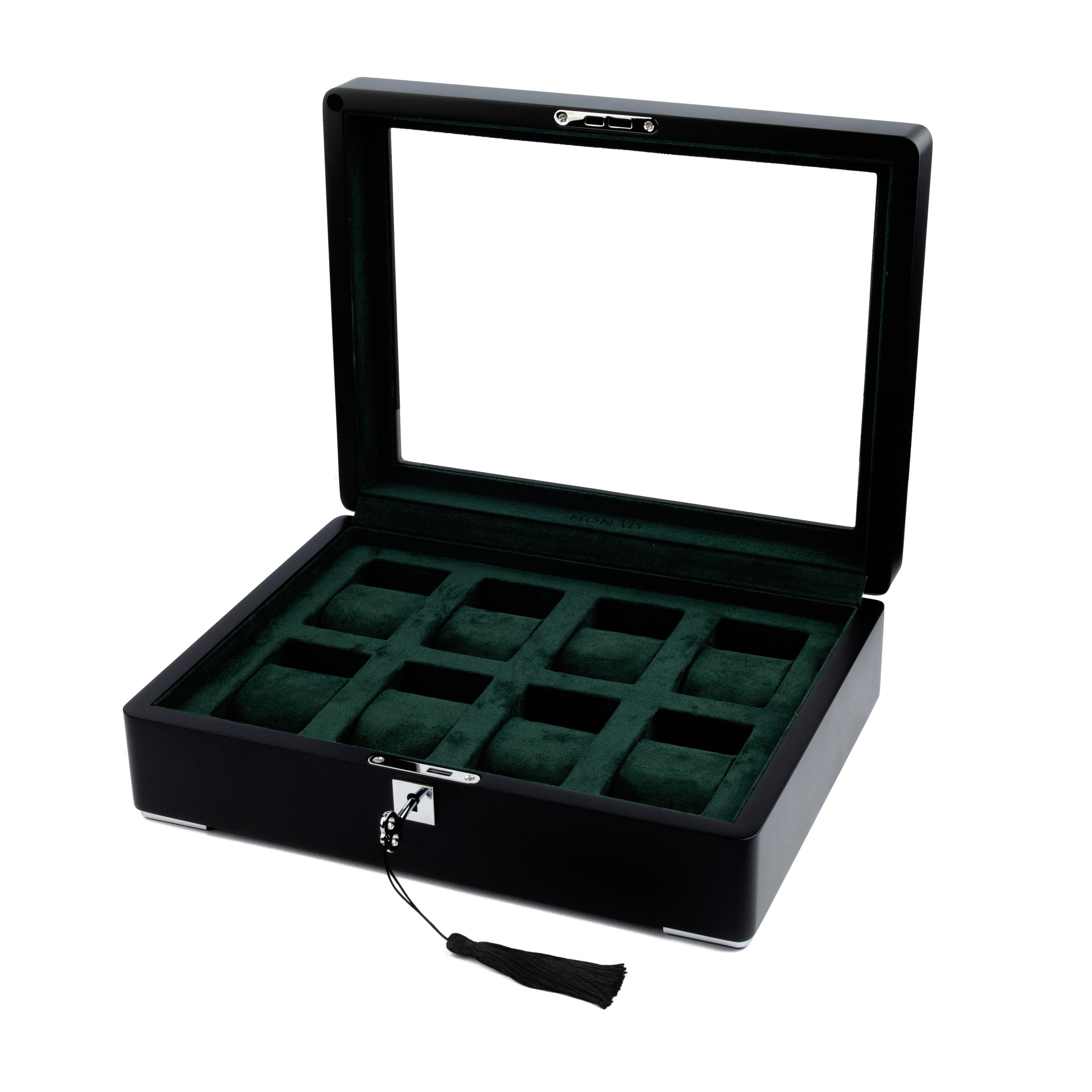 Monad Legacy Black Watch Box in Green (8 Slots) - PREORDER - Nomad Watch Works MY