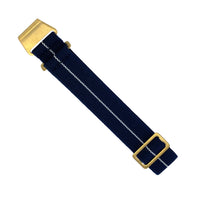 Marine Nationale Strap in Navy White - Nomad Watch Works MY