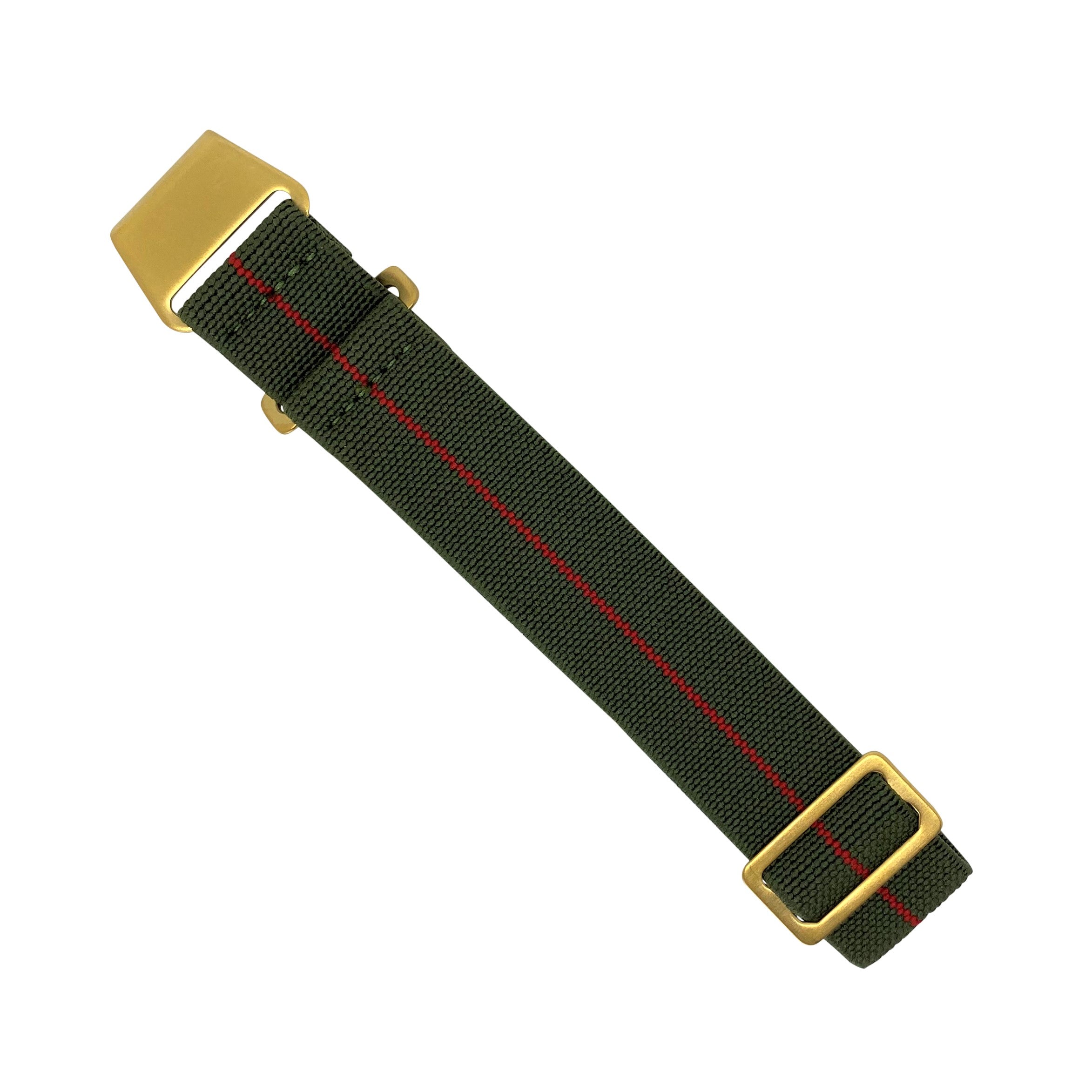 Marine Nationale Strap in Olive Red - Nomad Watch Works MY