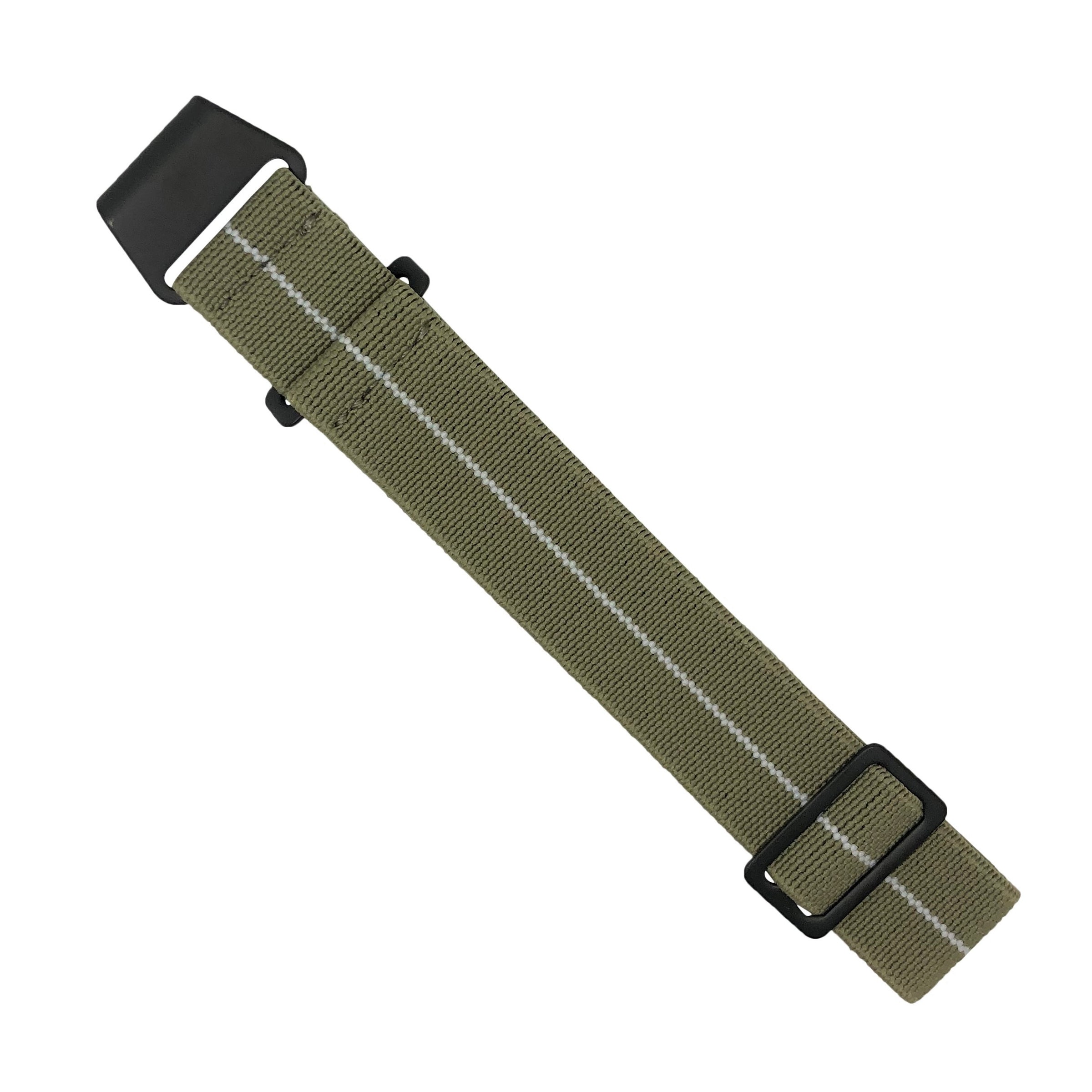 Marine Nationale Strap in Khaki White - Nomad Watch Works MY