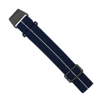 Marine Nationale Strap in Navy White - Nomad Watch Works MY