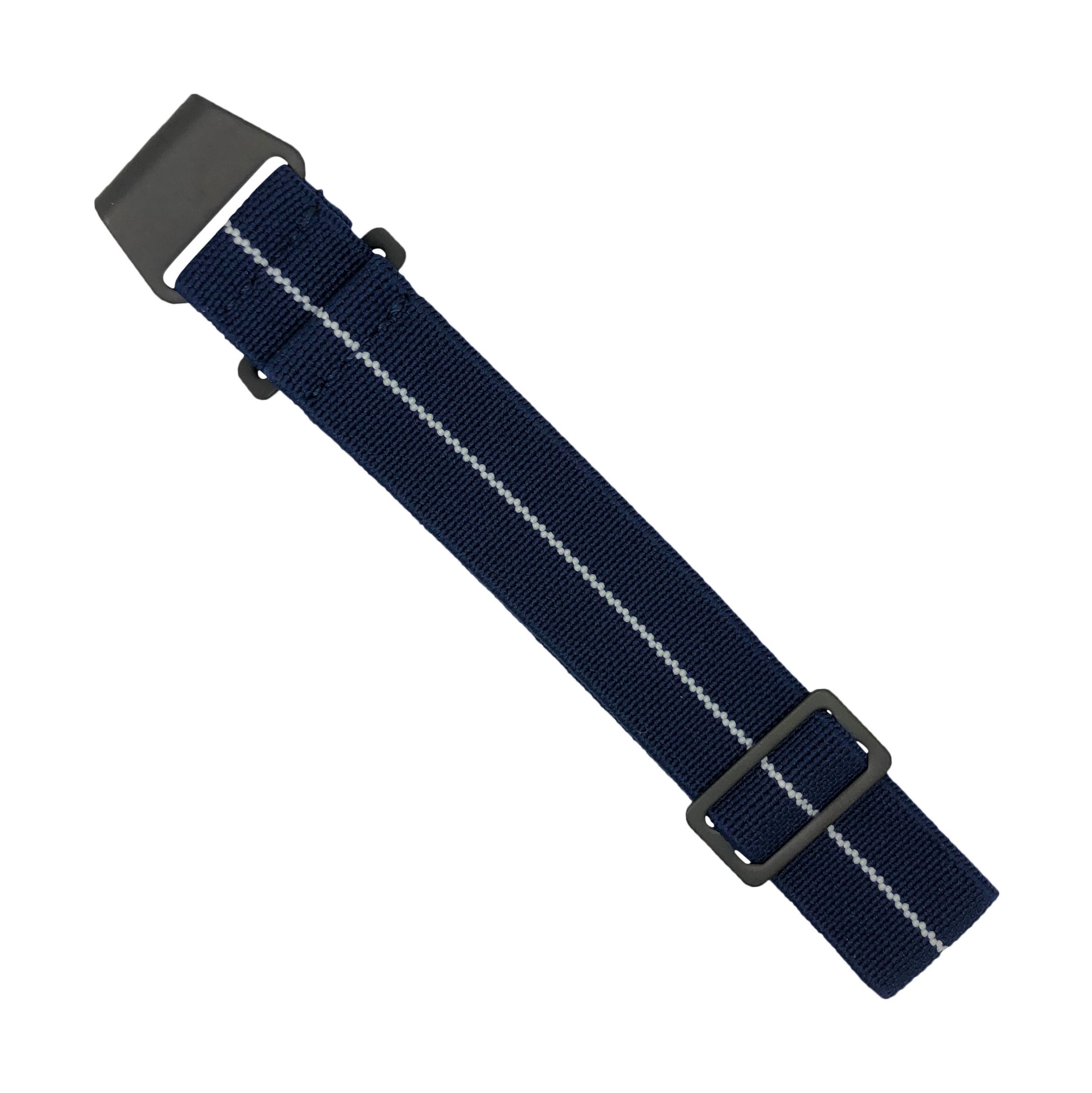 Marine Nationale Strap in Navy White - Nomad Watch Works MY