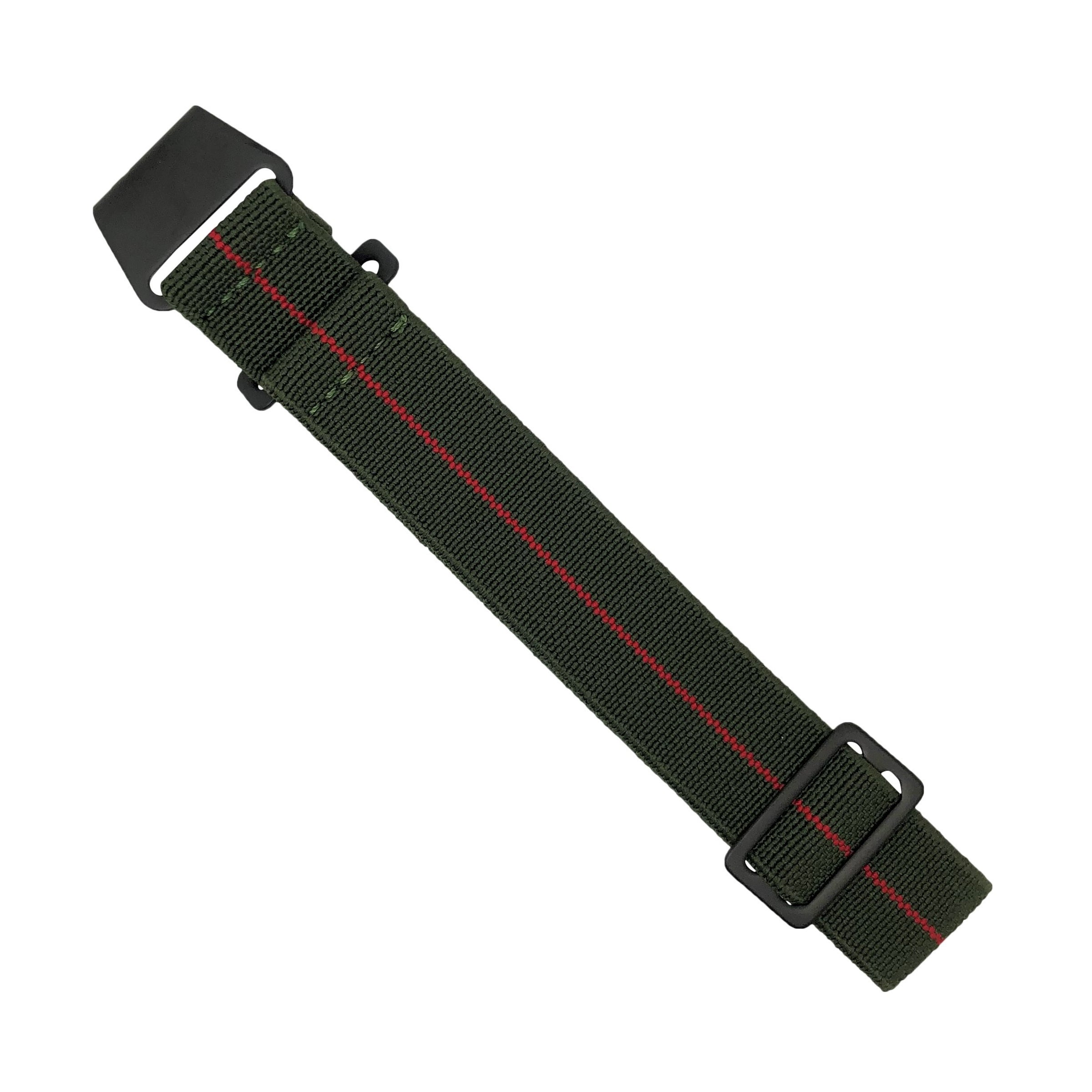 Marine Nationale Strap in Olive Red - Nomad Watch Works MY