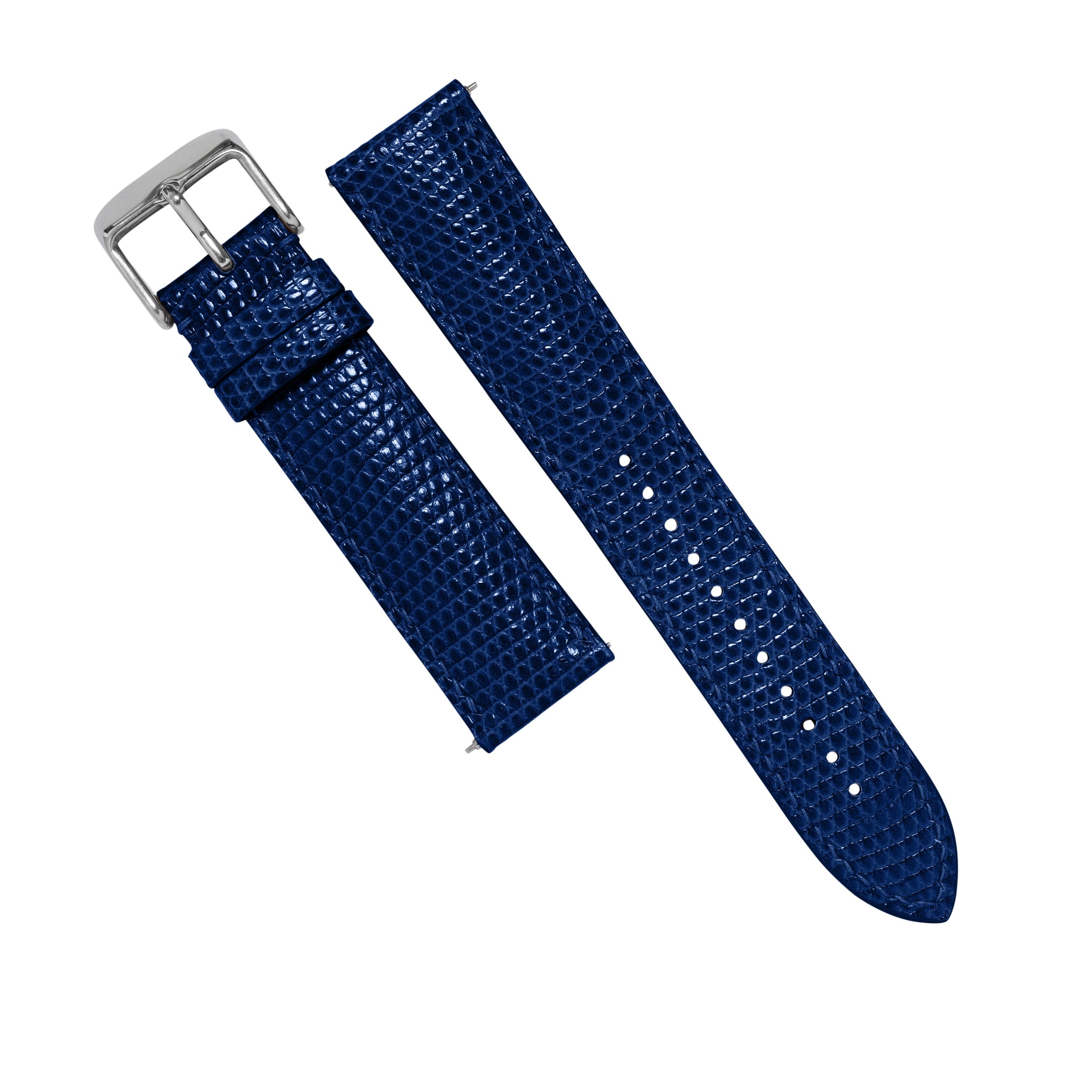 MTO Lizard Skin Strap in Navy - Nomad Watch Works MY