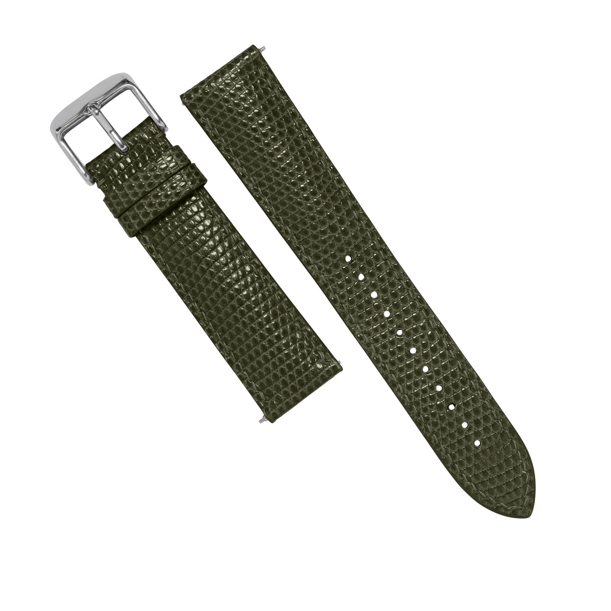 MTO Lizard Skin Strap in Olive - Nomad Watch Works MY