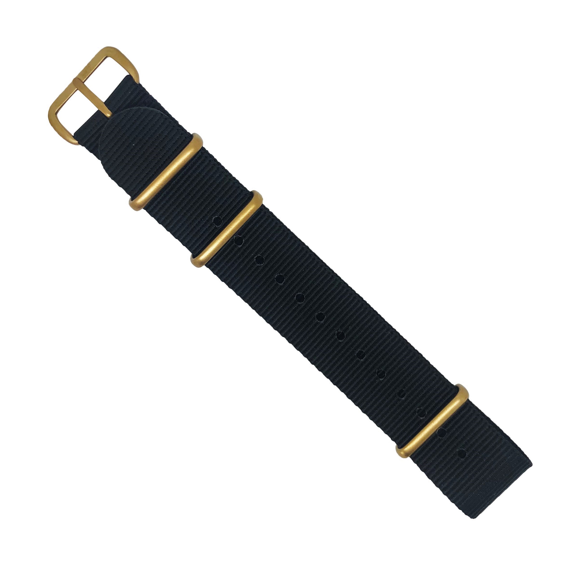 Premium Nato Strap in Black - Nomad Watch Works MY