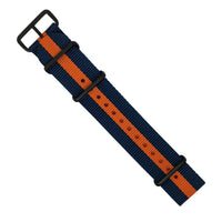 Premium Nato Strap in Navy Orange - Nomad Watch Works MY