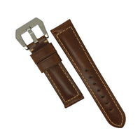 M2 Oil Waxed Leather Watch Strap in Tan - Nomad Watch Works MY