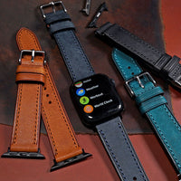 Emery Signature Pueblo Leather Strap in Navy (38, 40, 41mm) - Nomad Watch Works MY
