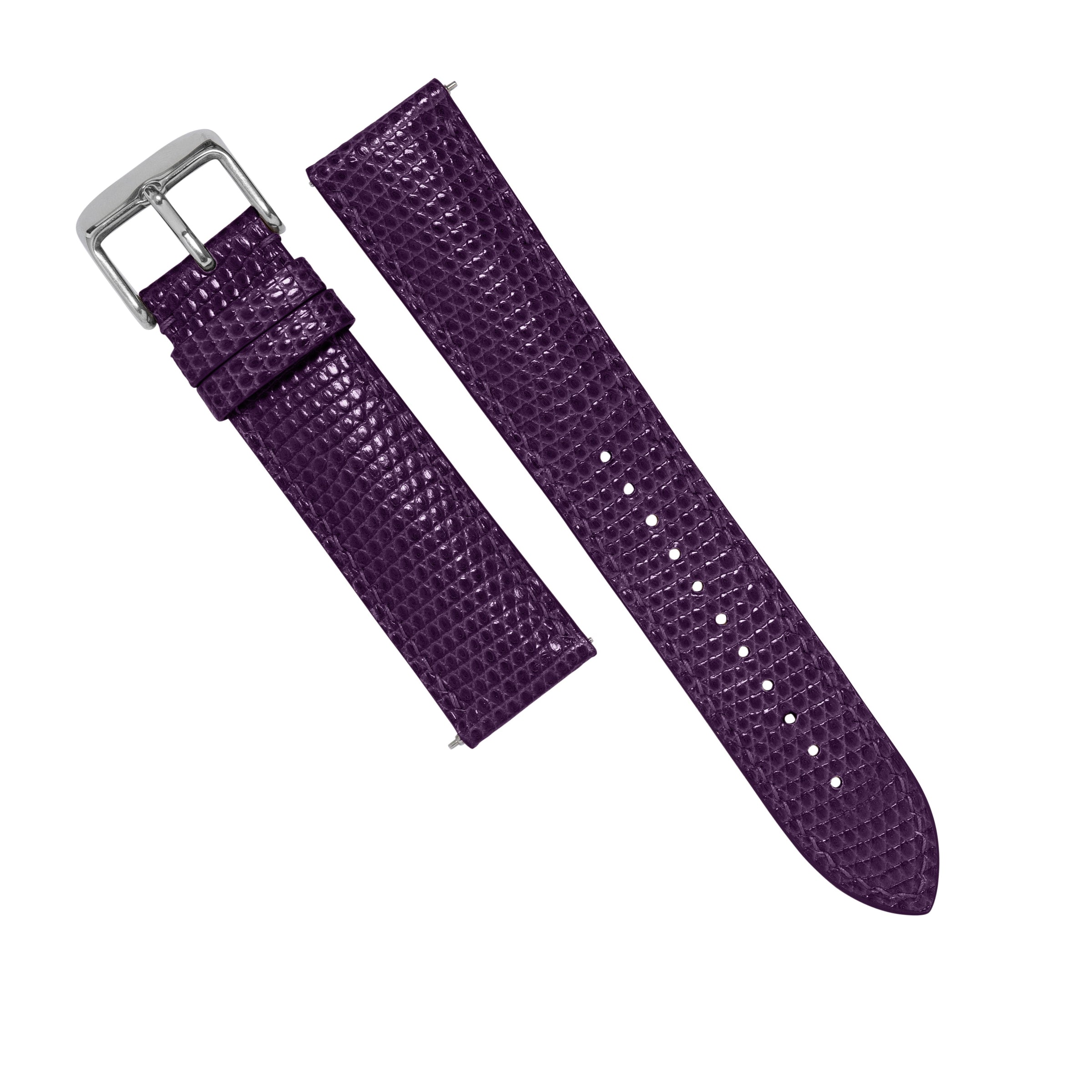 MTO Lizard Skin Strap in Purple - Nomad Watch Works MY