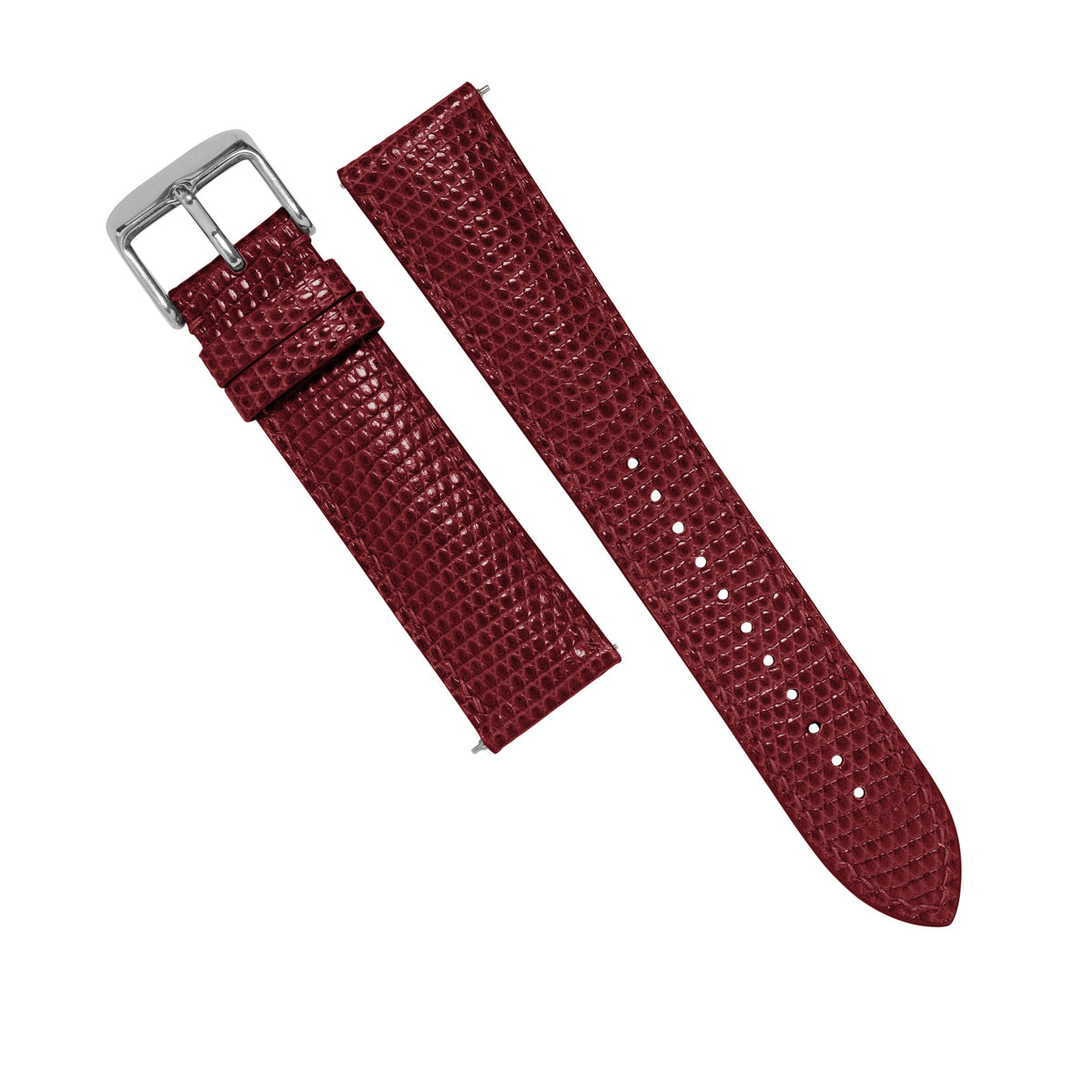 MTO Lizard Skin Strap in Red - Nomad Watch Works MY