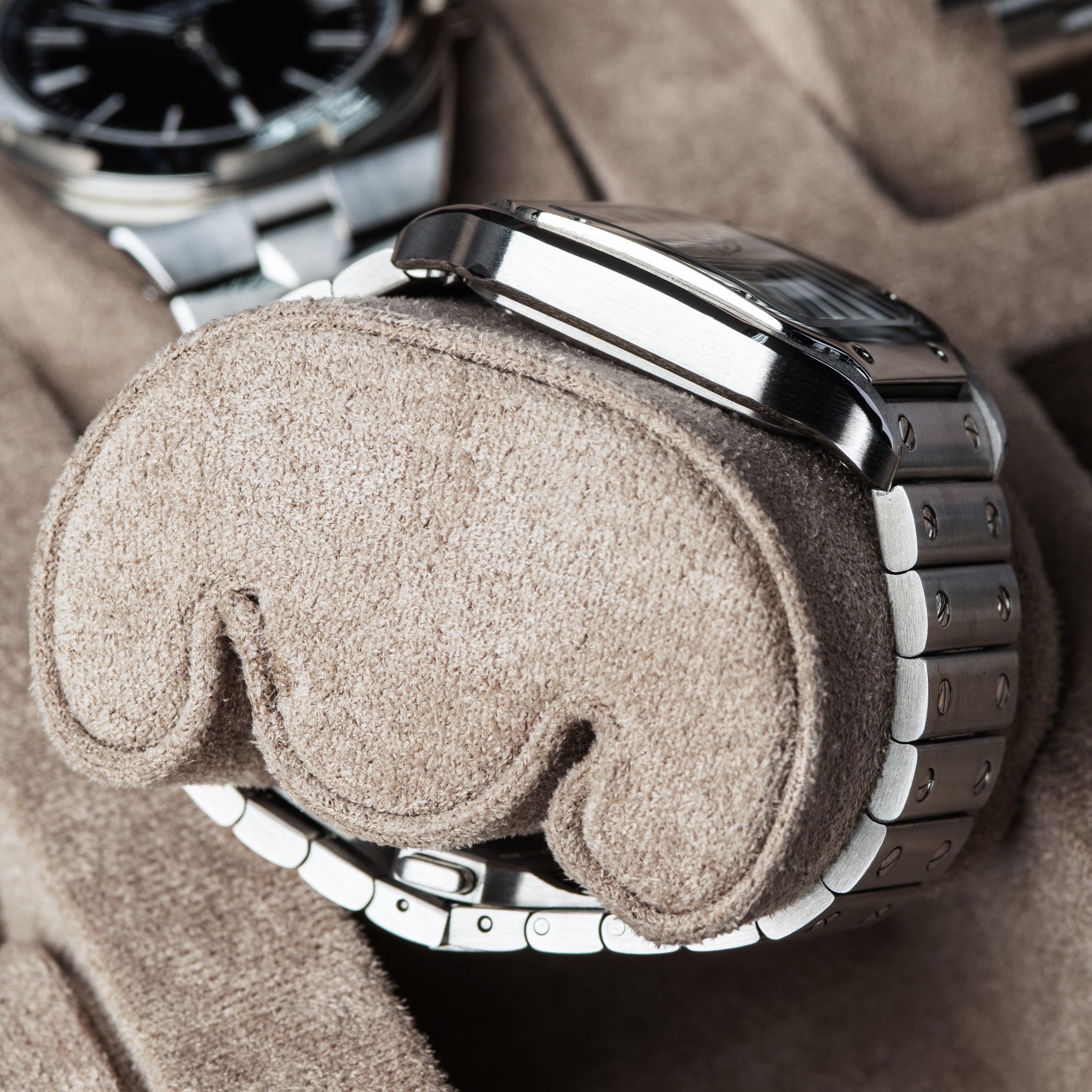 Monad Legacy Black Watch Box in Sand (8 Slots) - Nomad Watch Works MY