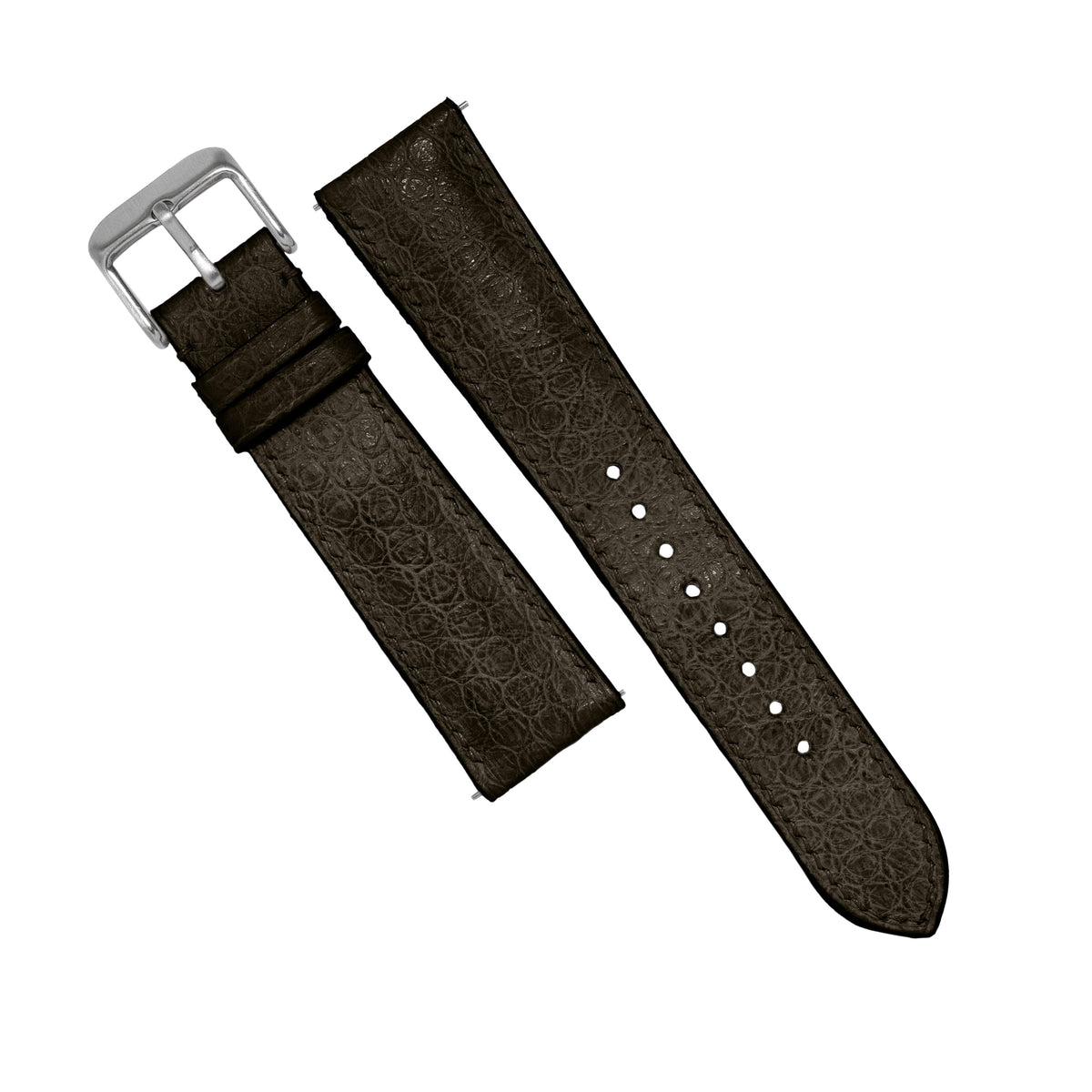 MTO Sea Snake Leather Strap in Tobacco - Nomad Watch Works MY