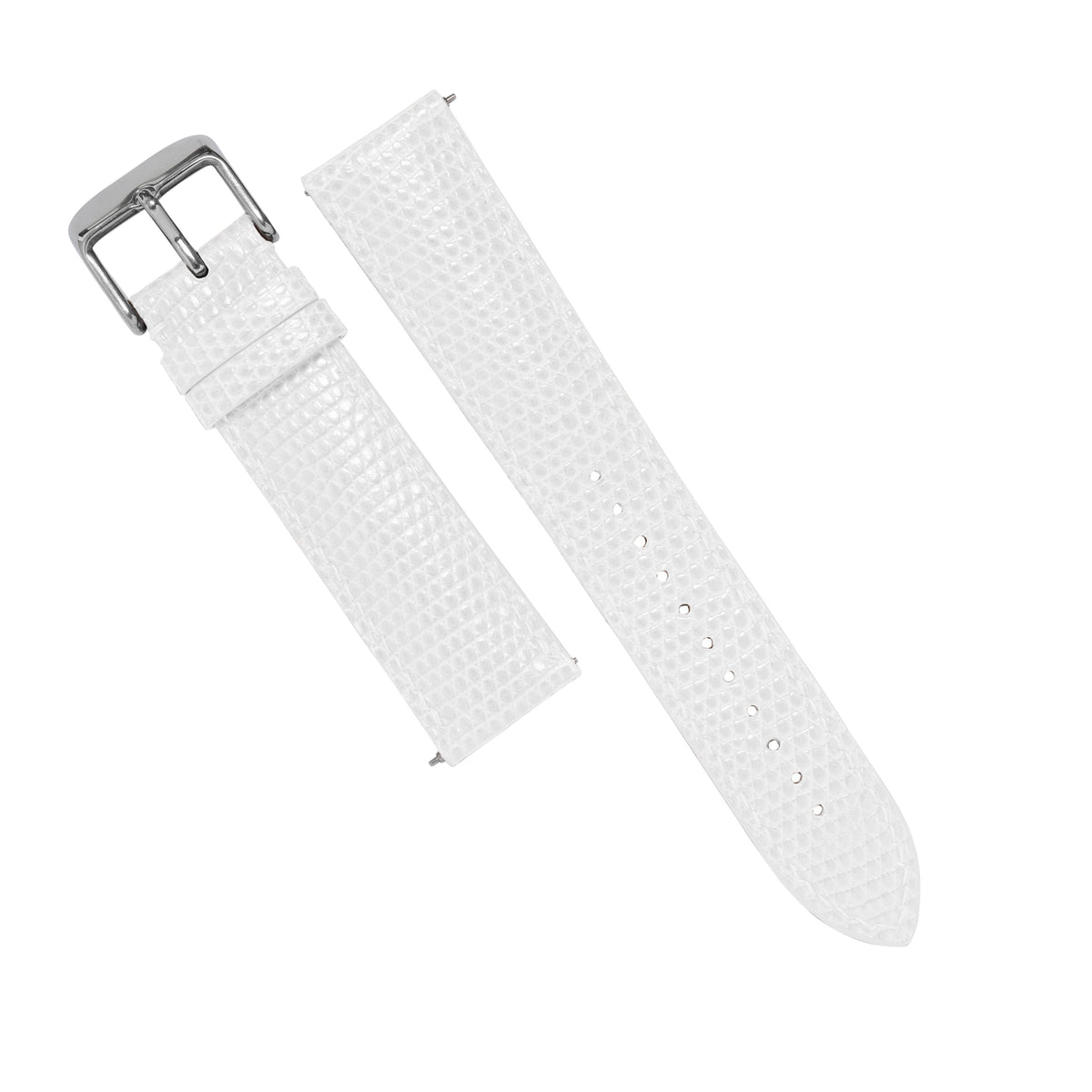 MTO Lizard Skin Strap in White - Nomad Watch Works MY