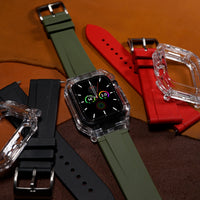 Apple Watch Rubber Mod Kit in Olive - Nomad Watch Works MY