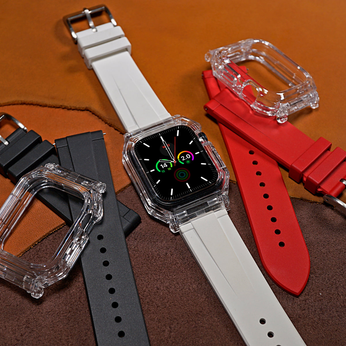 Apple Watch Rubber Mod Kit in White - Nomad Watch Works MY