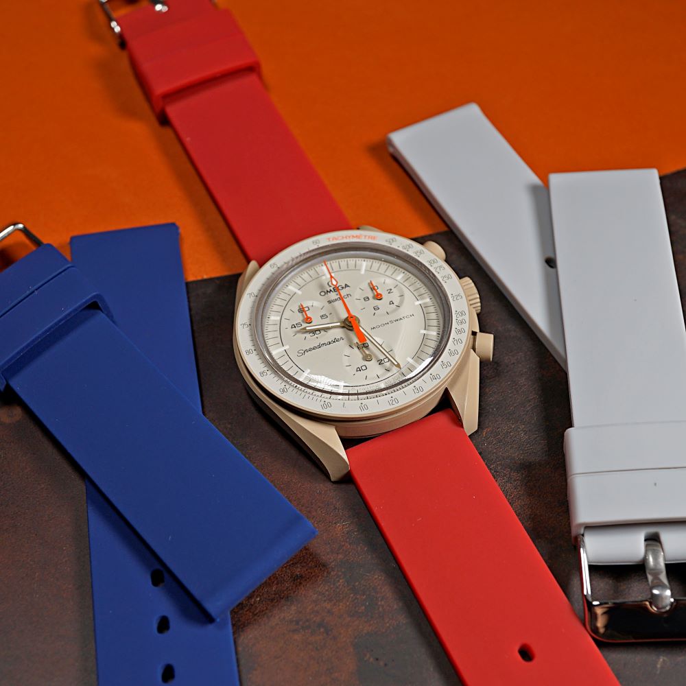 Basic Rubber Strap in Red (18mm) - Nomad Watch Works MY