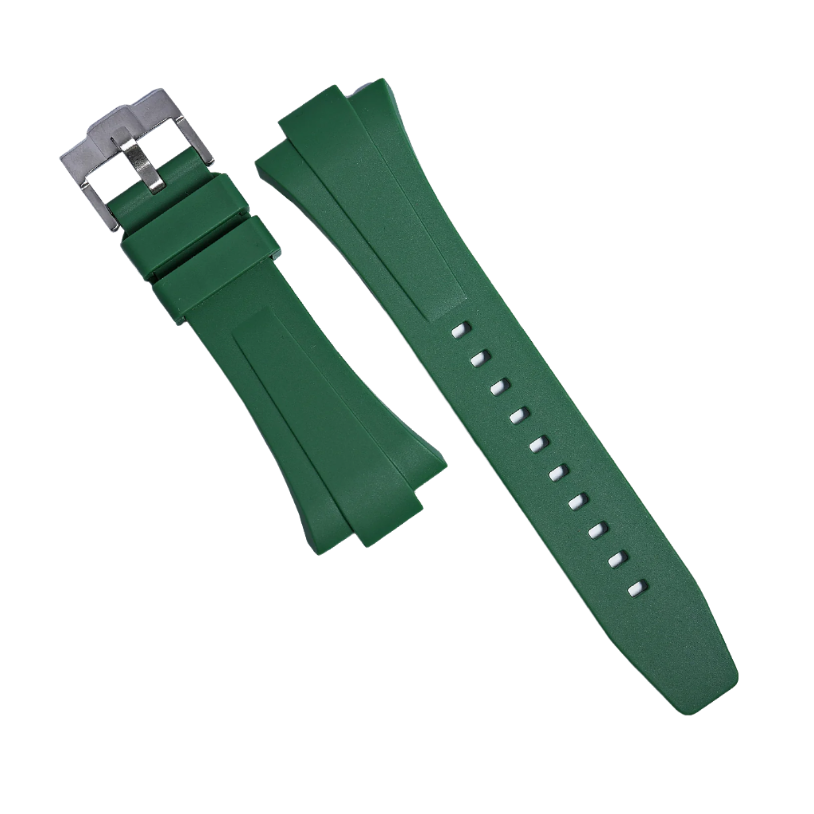 Flex Rubber Strap in Green for Tissot PRX - Nomad Watch Works MY