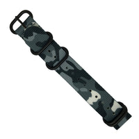 Heavy Duty Zulu Strap in Black Camo - Nomad Watch Works MY