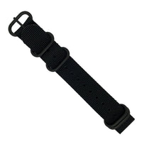 Heavy Duty Zulu Strap in Black - Nomad Watch Works MY