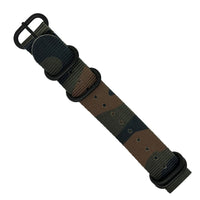 Heavy Duty Zulu Strap in Brown Camo - Nomad Watch Works MY