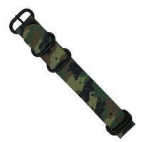 Heavy Duty Zulu Strap in Green Camo - Nomad Watch Works MY