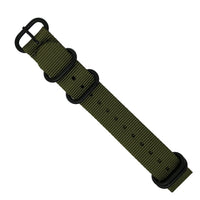 Heavy Duty Zulu Strap in Olive - Nomad Watch Works MY