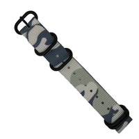 Heavy Duty Zulu Strap in White Camo - Nomad Watch Works MY