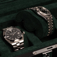 Monad Legacy Black Watch Box in Green (4 Slots) - Nomad Watch Works MY