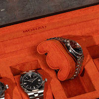 Monad Legacy Black Watch Box in Orange (4 Slots) - Nomad Watch Works MY