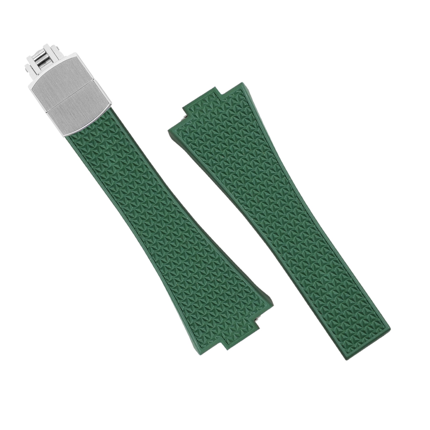 CTS Waffle FKM Rubber Strap in Green for Tissot PRX - Nomad Watch Works MY