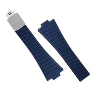 CTS Waffle FKM Rubber Strap in NavyTissot PRX - Nomad Watch Works MY