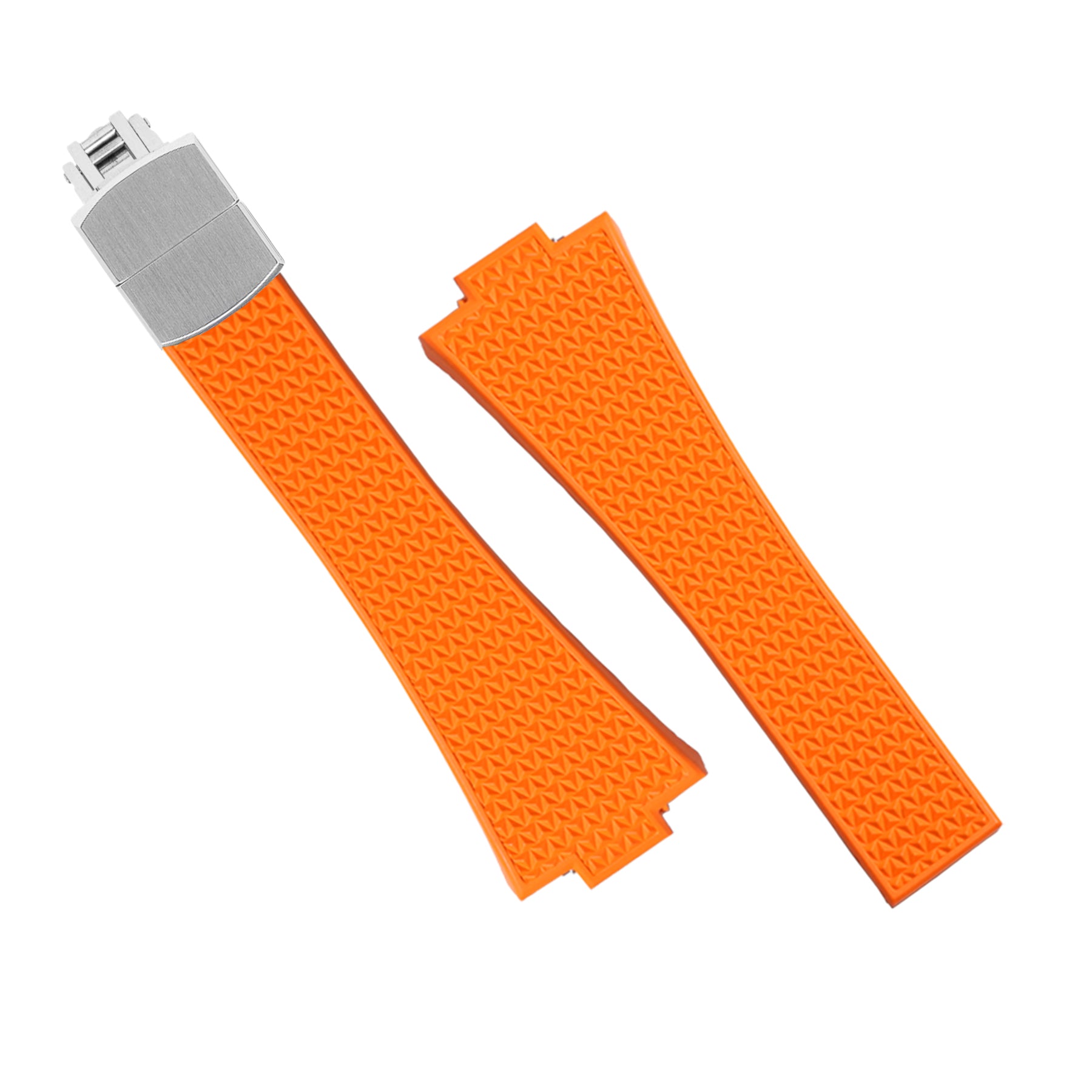 CTS Waffle FKM Rubber Strap in Orange for Tissot PRX - Nomad Watch Works MY
