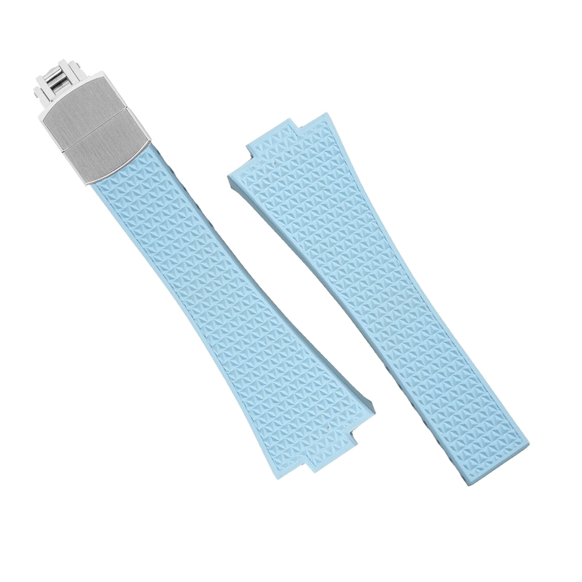 CTS Waffle FKM Rubber Strap in Baby Blue for Tissot PRX - Nomad Watch Works MY