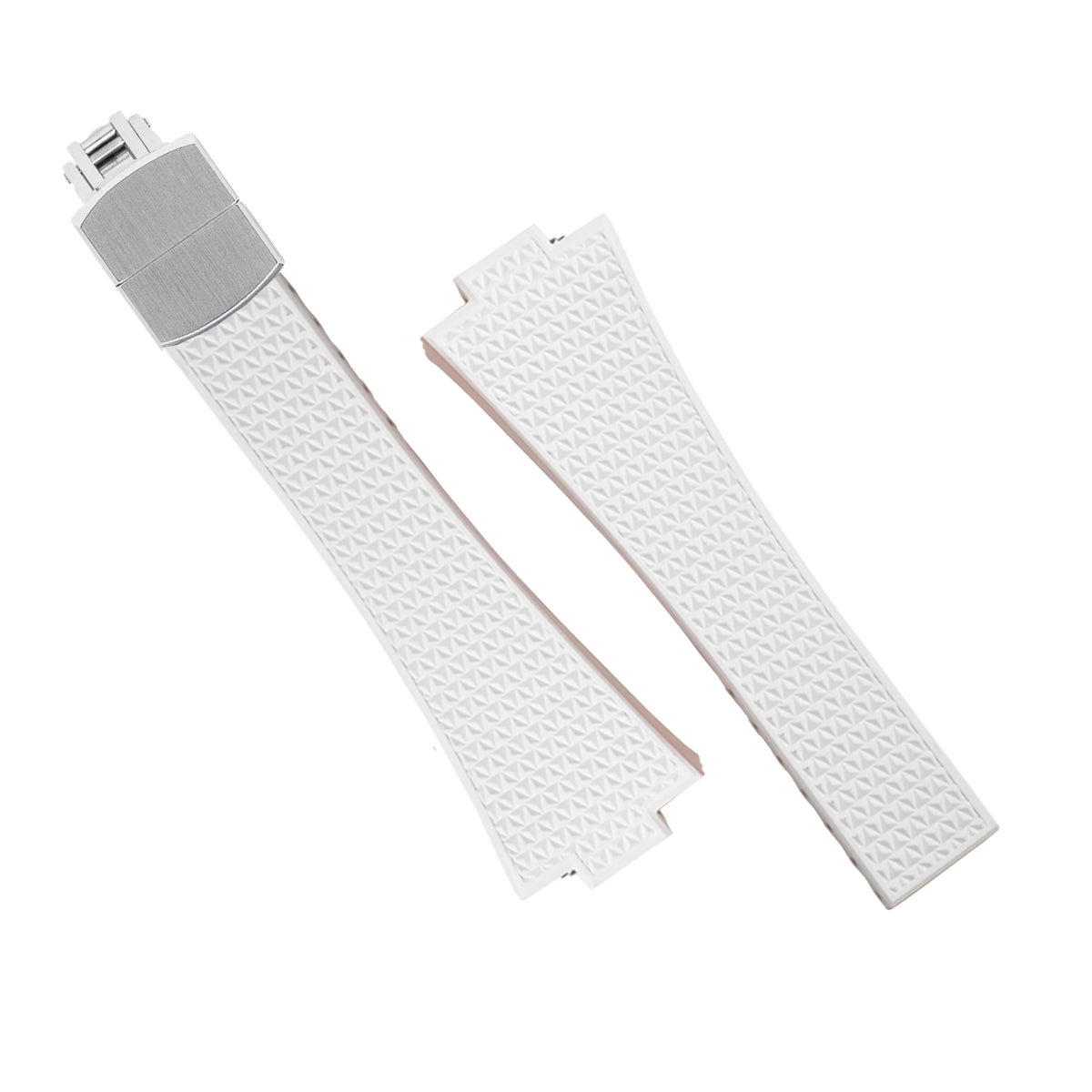 CTS Waffle FKM Rubber Strap in White for Tissot PRX - Nomad Watch Works MY