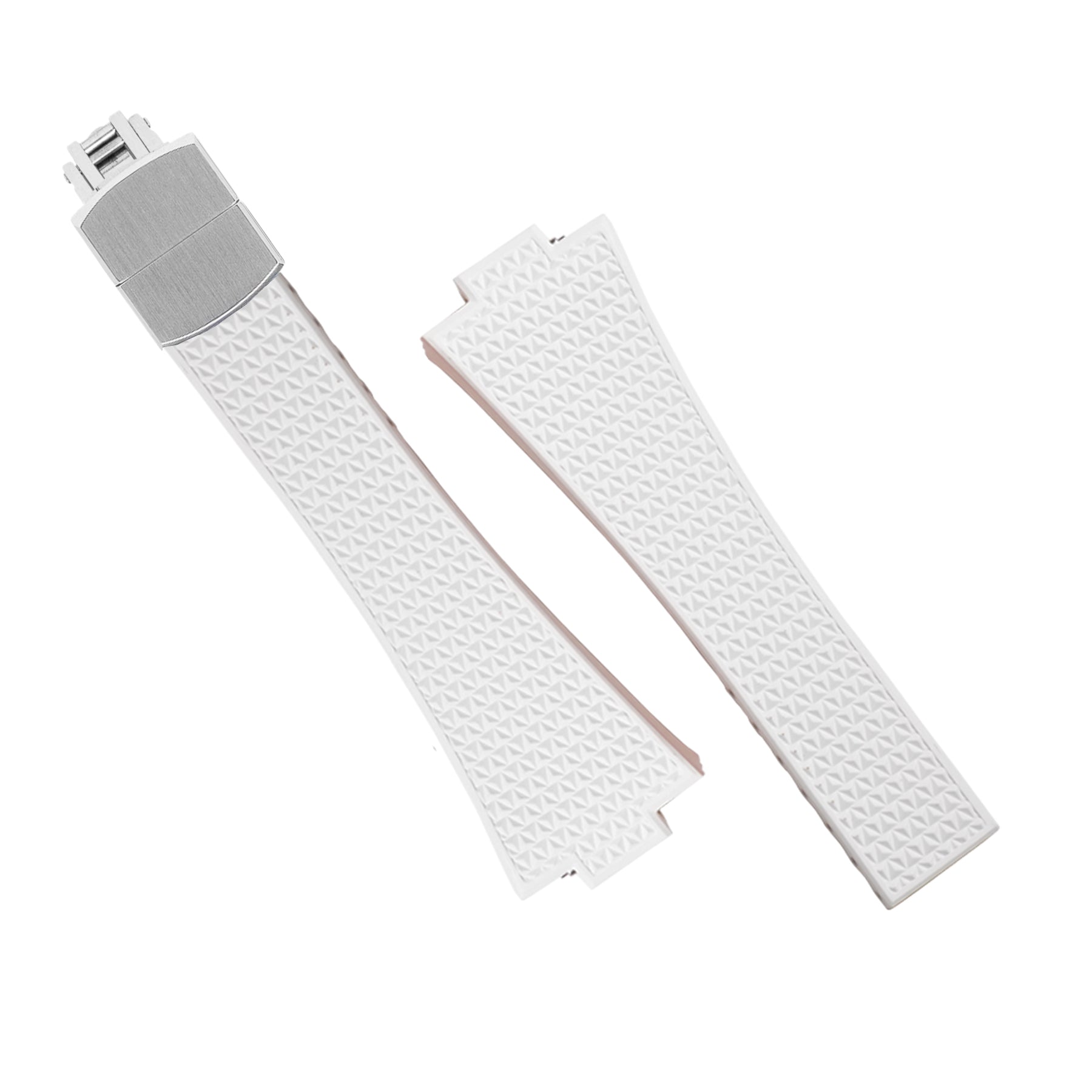 CTS Waffle FKM Rubber Strap in White for Tissot PRX - Nomad Watch Works MY